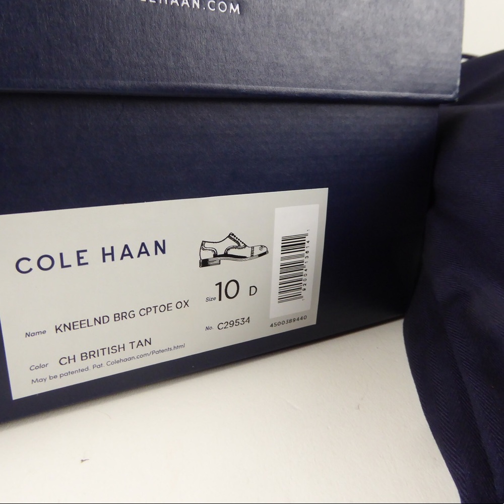 Cole Haan Cap Toe Leather Oxford Dress Shoes NIB - Picture 14 of 14